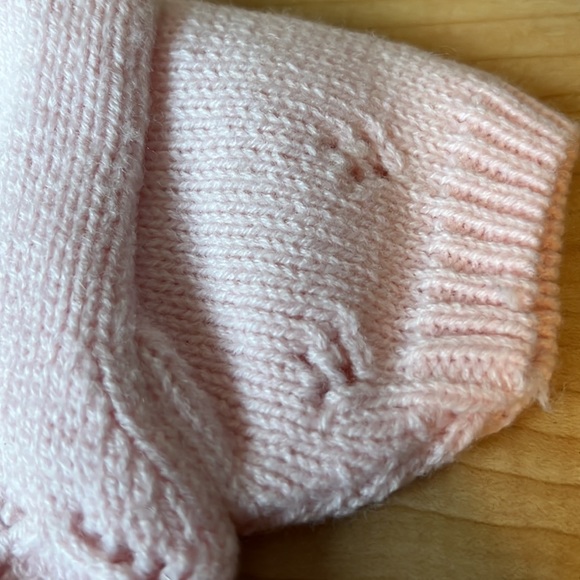 Joseph Magnin Made in Italy Baby girl pink knit set top and bottom - Picture 10 of 17